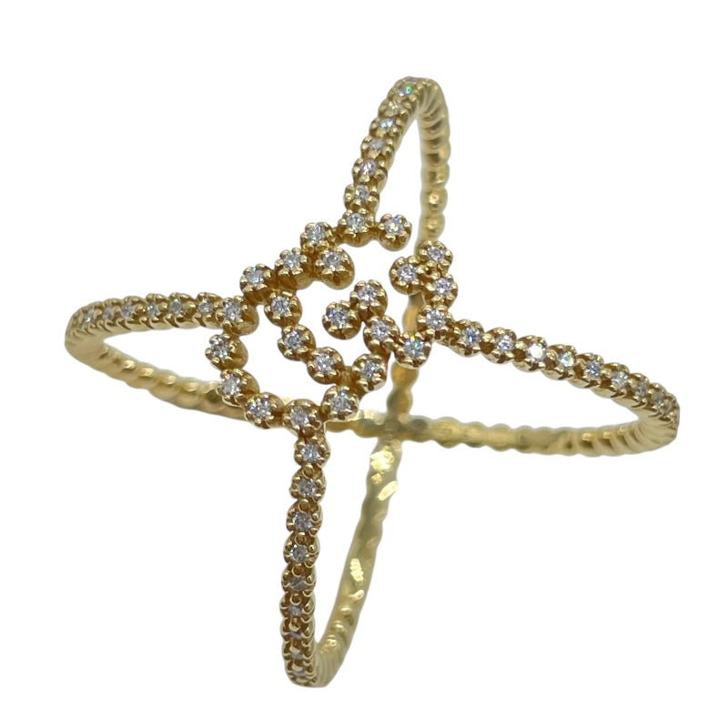 グッチ GUCCI GGランニングダイヤリング イエローゴールド Au750