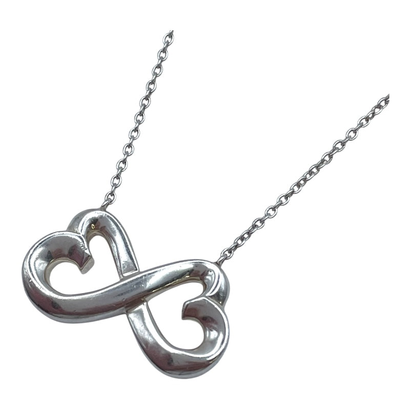 ティファニー TIFFANY＆CO ダブル ラビング ハートネックレス シルバー