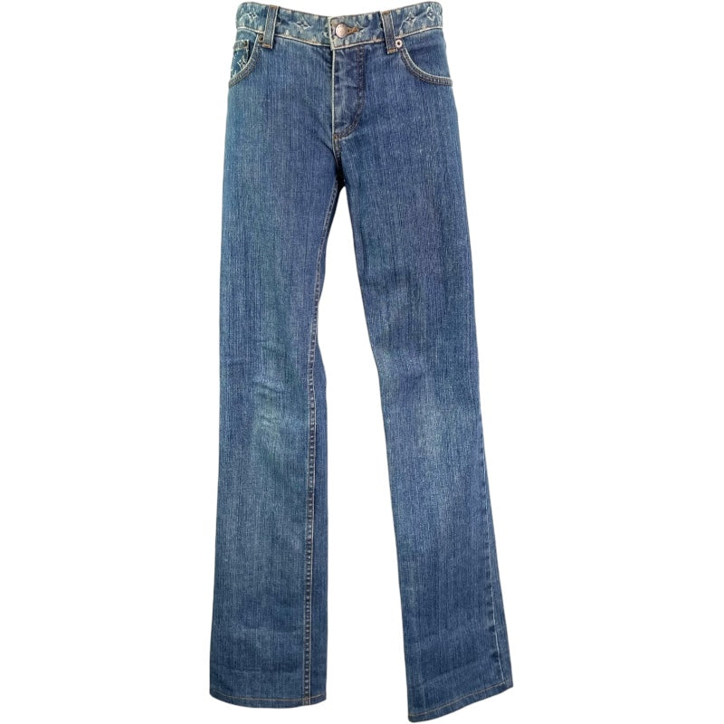 ルイ・ヴィトン LOUIS VUITTON モノグラム切替デニムパンツ ブルー