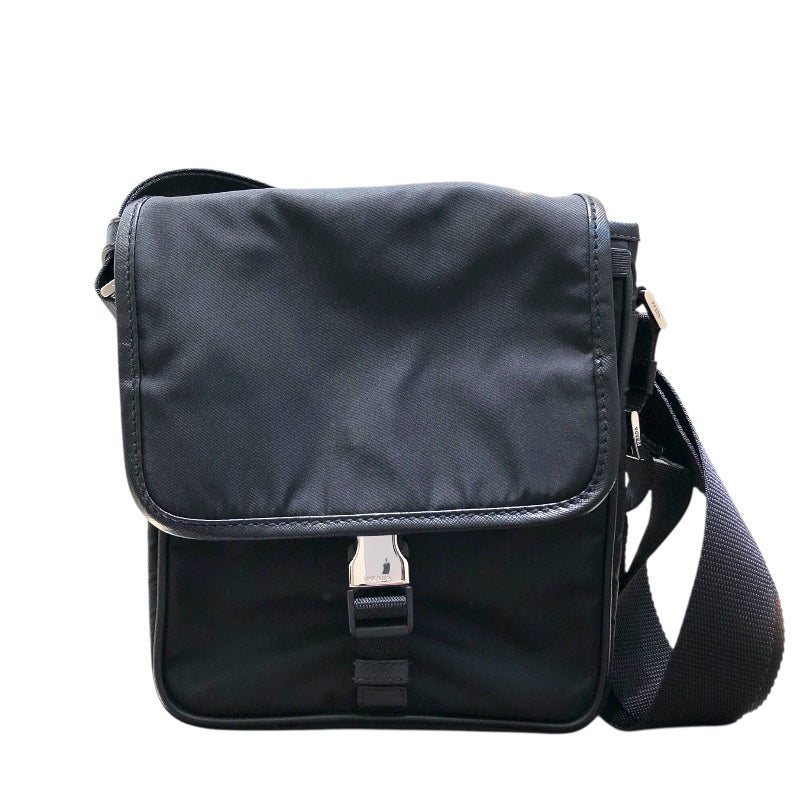 プラダ PRADA ナイロン ショルダーバッグ V167 ブラック ナイロン