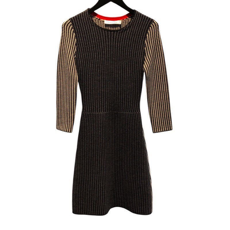 クリスチャン・ディオール Christian Dior デザインニットワンピース