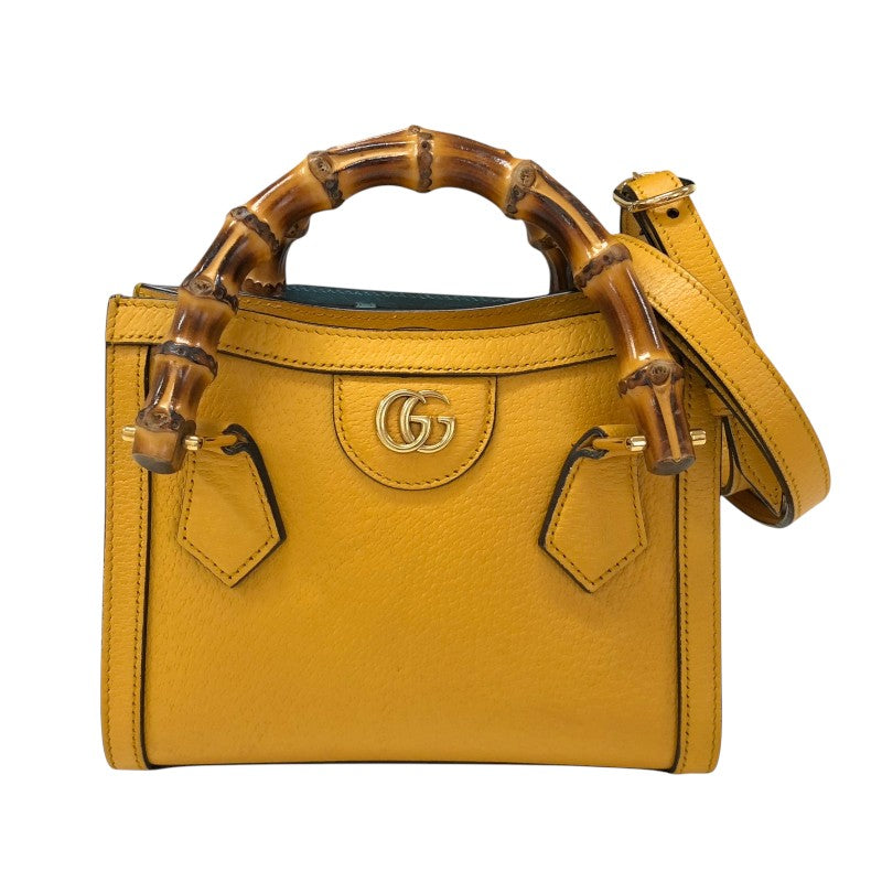 グッチ GUCCI ダイアナ スモールトートバッグ 702732 イエロー