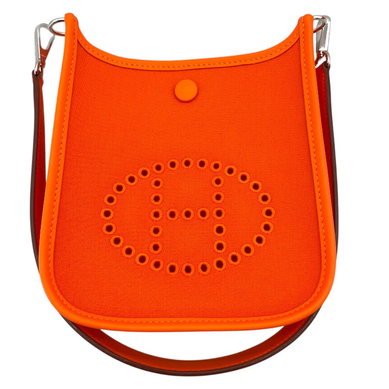 エルメス HERMES ネオエヴリンTPM W刻 オレンジ SV金具 トワル