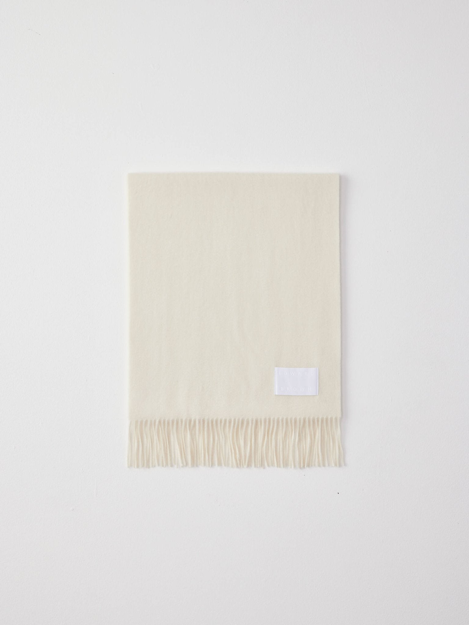 カシミヤスマフラー オフホワイト | EDWARD BROWN(エドワードブラウン