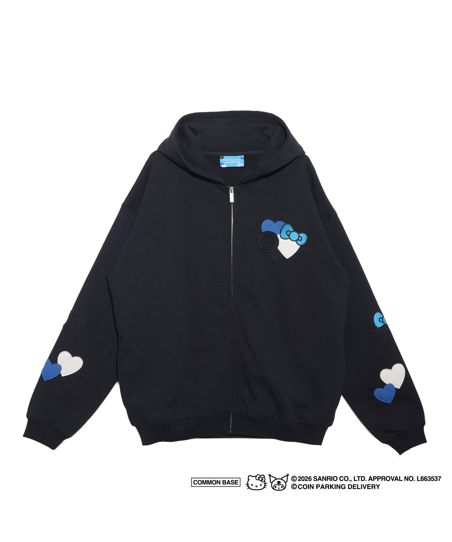 ZIP SWEAT HOODIE - COIN PARKING DELIVERY (コインパーキング