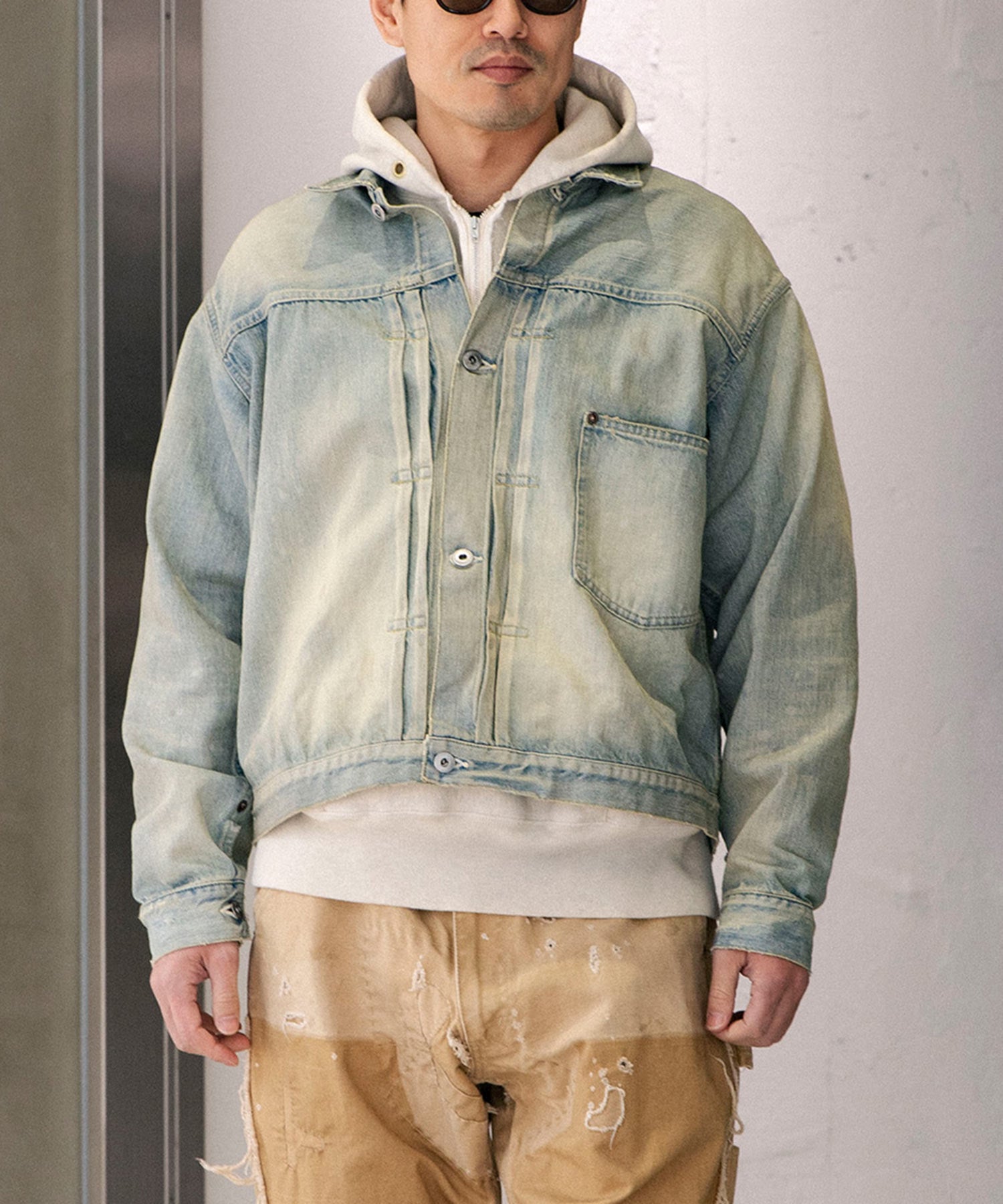 1st Type Denim Jacket - A.PRESSE (アプレッセ) - outer (アウター