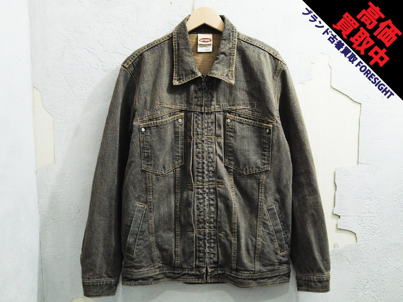 MASTER PIECE スラブ デニム ジャケット 黒 ブラック M マスターピース