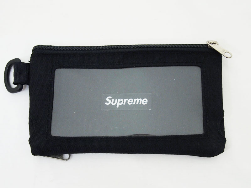 Supreme 'Mobile Pouch'モバイルポーチ 小物入れ 黒 ブラック Black