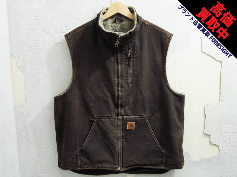 Carhartt 'Duck Mock Neck Vest'ダック モックネック ベスト Sherpa