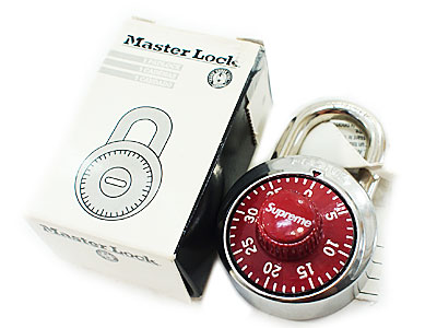 Supreme 'Master Lock'マスターロック ダイヤル式 南京錠 シュプリーム