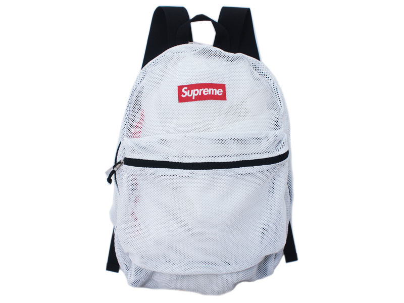 Supreme 'Mesh Backpack'メッシュバックパック リュック 白 ホワイト