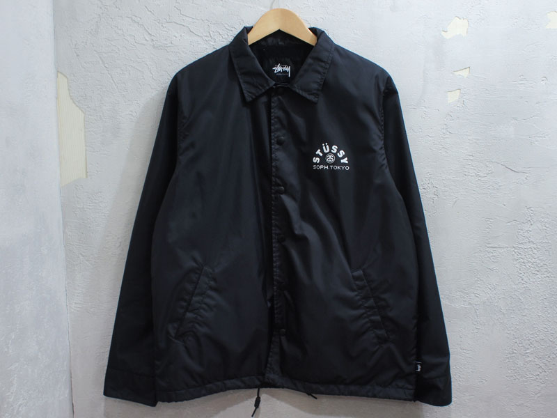 STUSSY×SOPHNET. 16周年記念 'COACH JACKET'コーチジャケット 黒