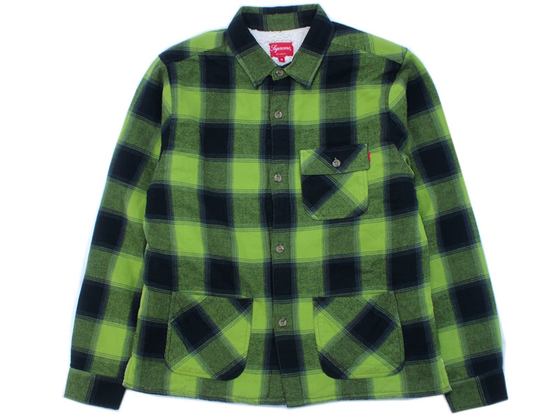 Supreme 'Buffalo Plaid Sherpa Lined Chore Shirt'バッファロー