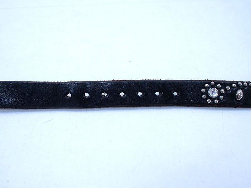 HTC 'NARROW BELT'ナローベルト FLOWER STUDS フラワースタッズ 黒