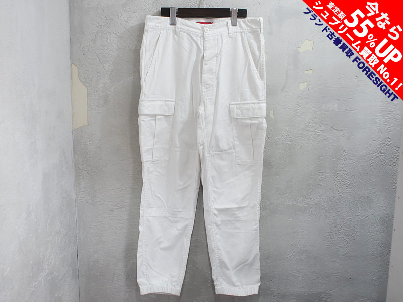 Supreme 'Cargo Pant'カーゴパンツ 30 白 ホワイト ジョガーパンツ