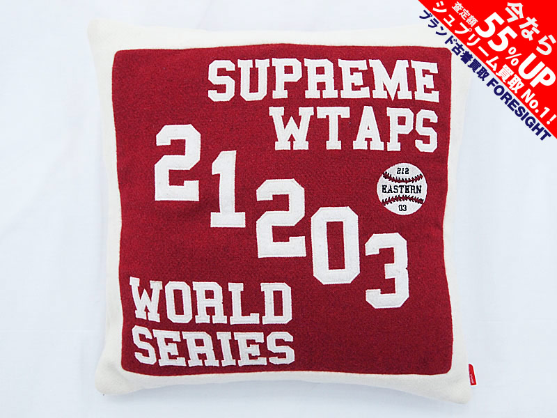 Supreme×WTAPS 'Bumper / Cushion'クッション ダブルタップス 赤