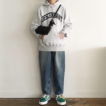 DESCENDANT(ディセンダント) TEAM HOODED SWEATSHIRT スタイルフォト