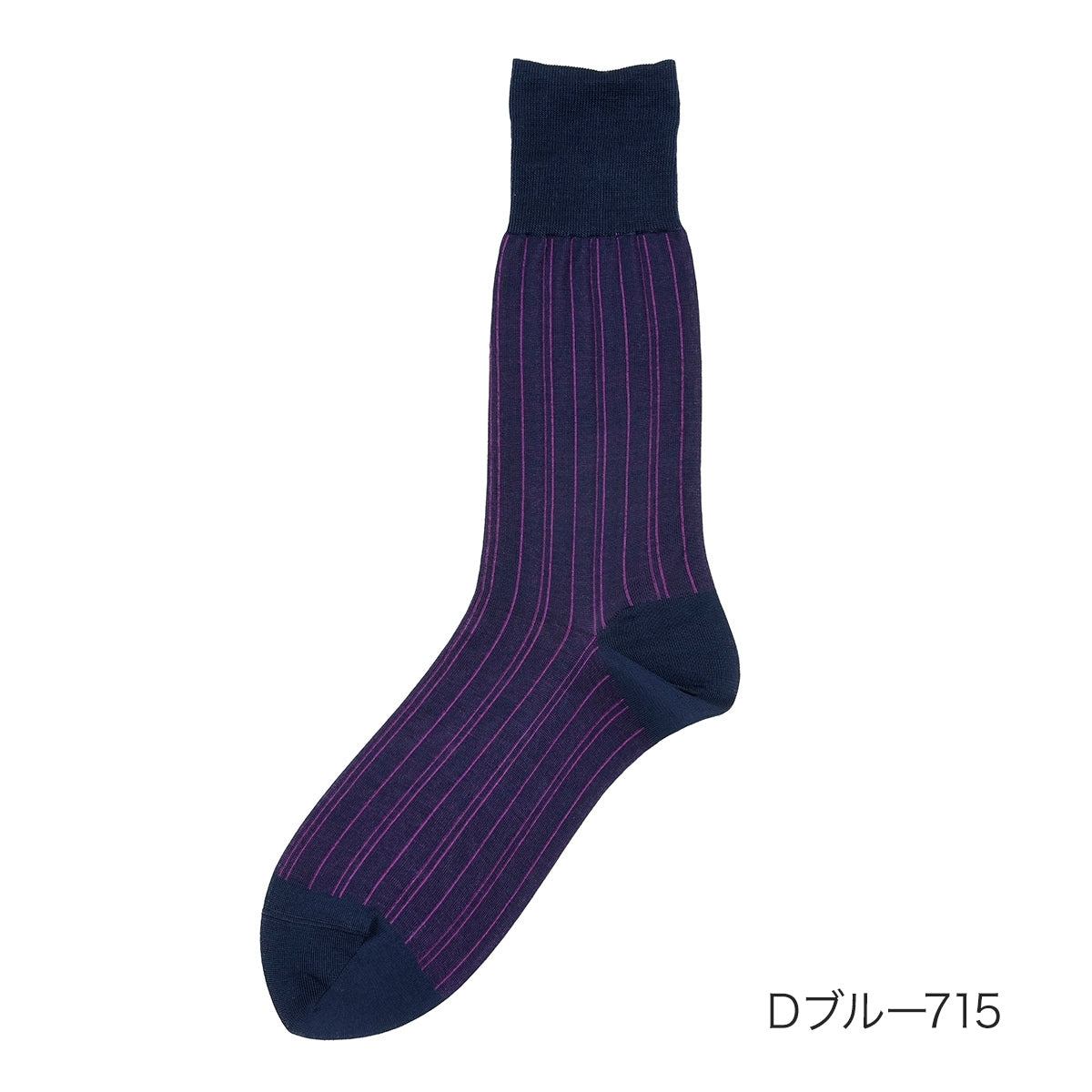 Fukuske 福助 【fukuske】 Stripe Pattern Socks Crew Length Linking
