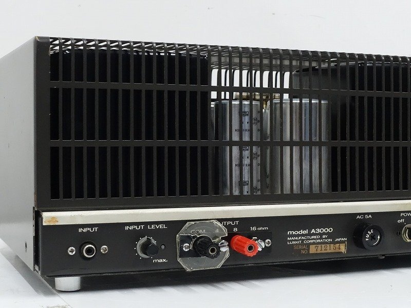 大阪府茨木市で LUXKIT A3000/KT88 真空管 モノラルパワーアンプペアを