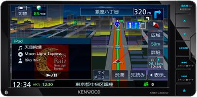 ケンウッド、スマホ風操作でBluetoothとK2搭載の7型「彩速ナビ」 - AV
