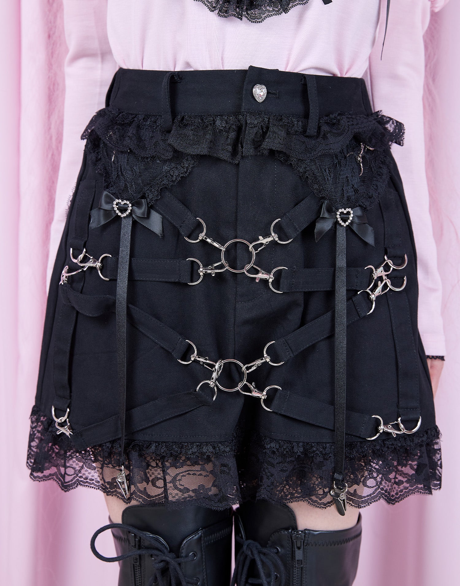 Garter & Harness lace mini skirt – AVENCHUMU （アバンチュウム）