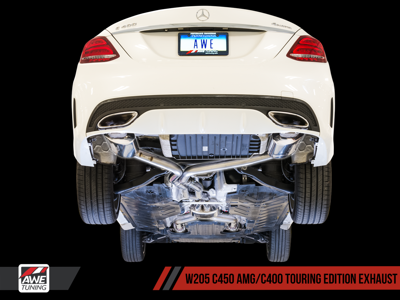 Exhaust Mercedes W205C43C400C450 of AWE TUNING JAPAN