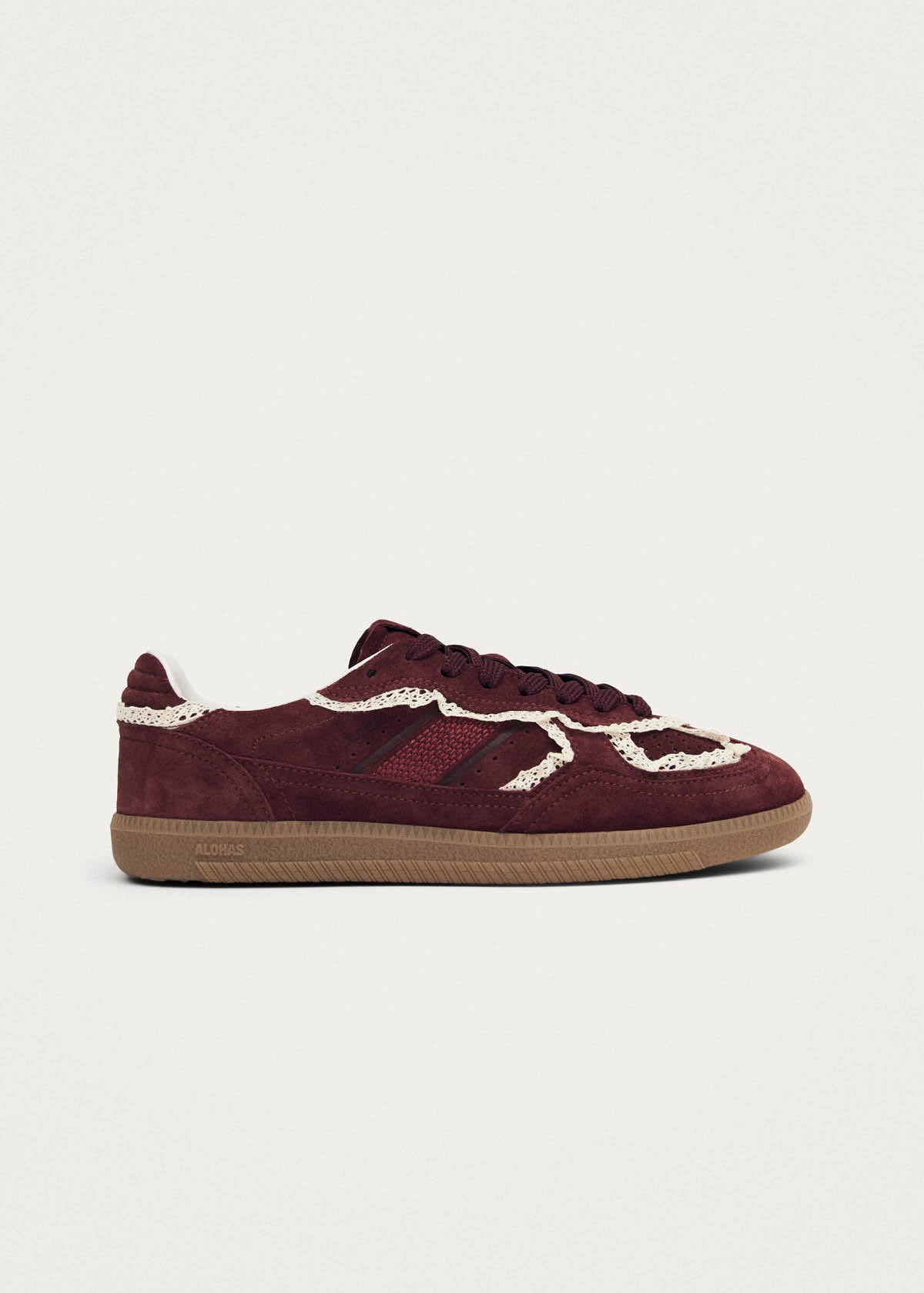 Tb.490 Crochet Burgundy Leather Sneakers | ALOHAS