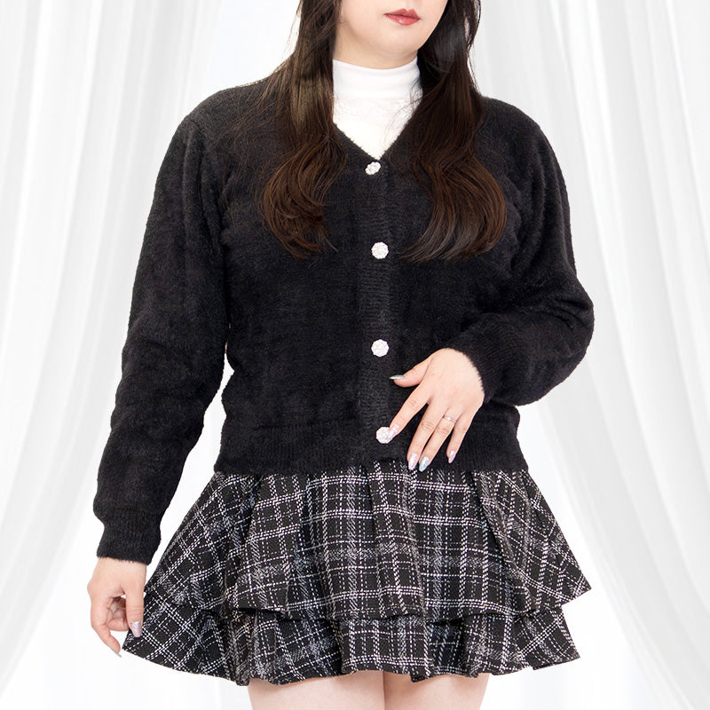 大きいサイズ レディース｜月明りのシャギーニット・ふわもち