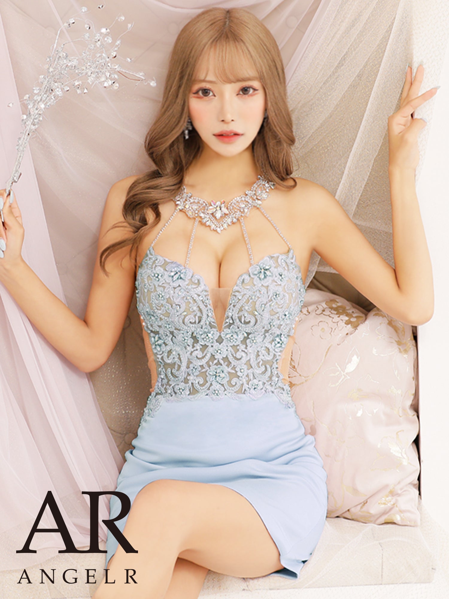 AngelR [エンジェルアール][アッパーフラワーレースデコルテビジュー