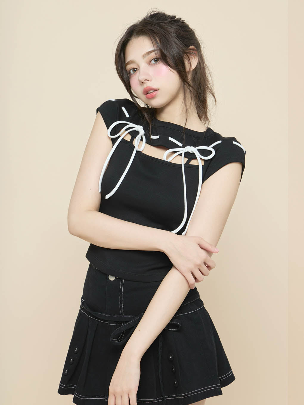 ANDMARY】Gigi ribbon tops