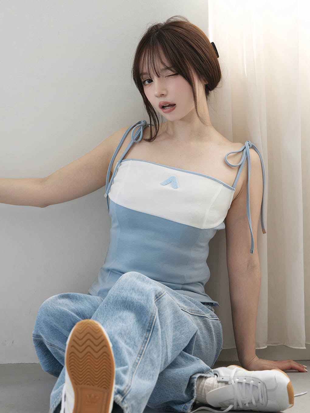 ANDMARY】Sora bicolor camisole