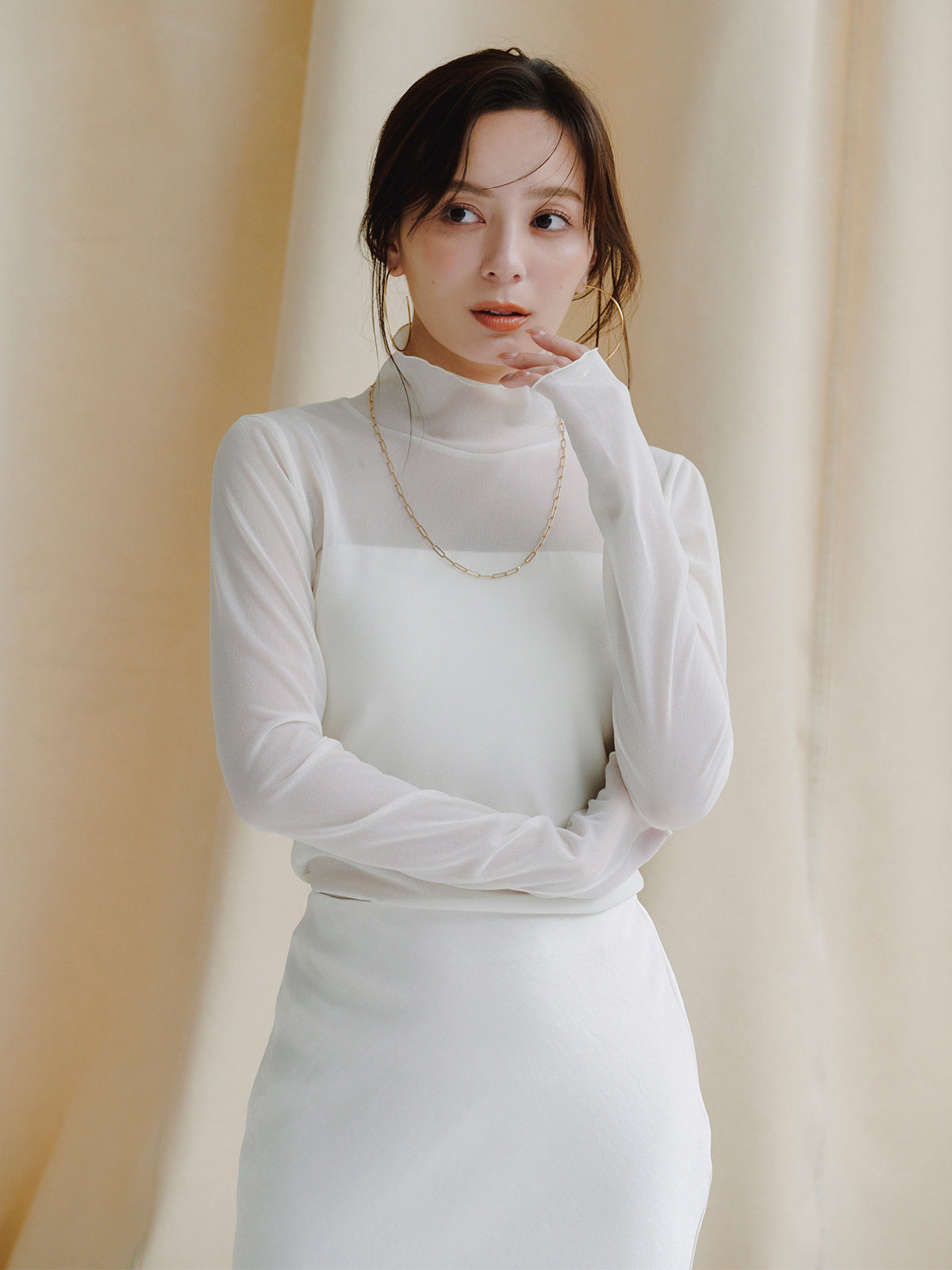 シアートリコットカットトップス