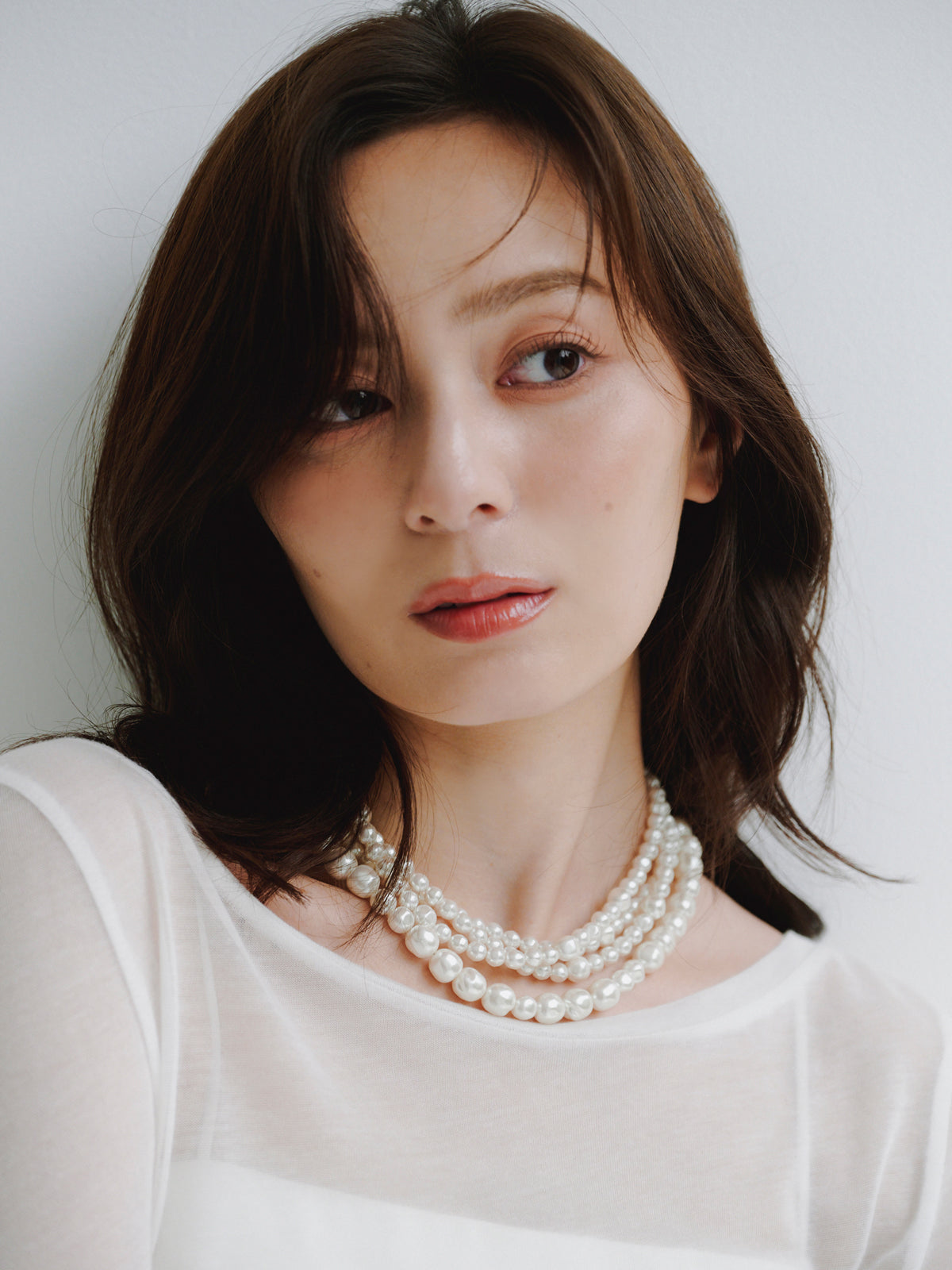 バロックパールロングネックレス