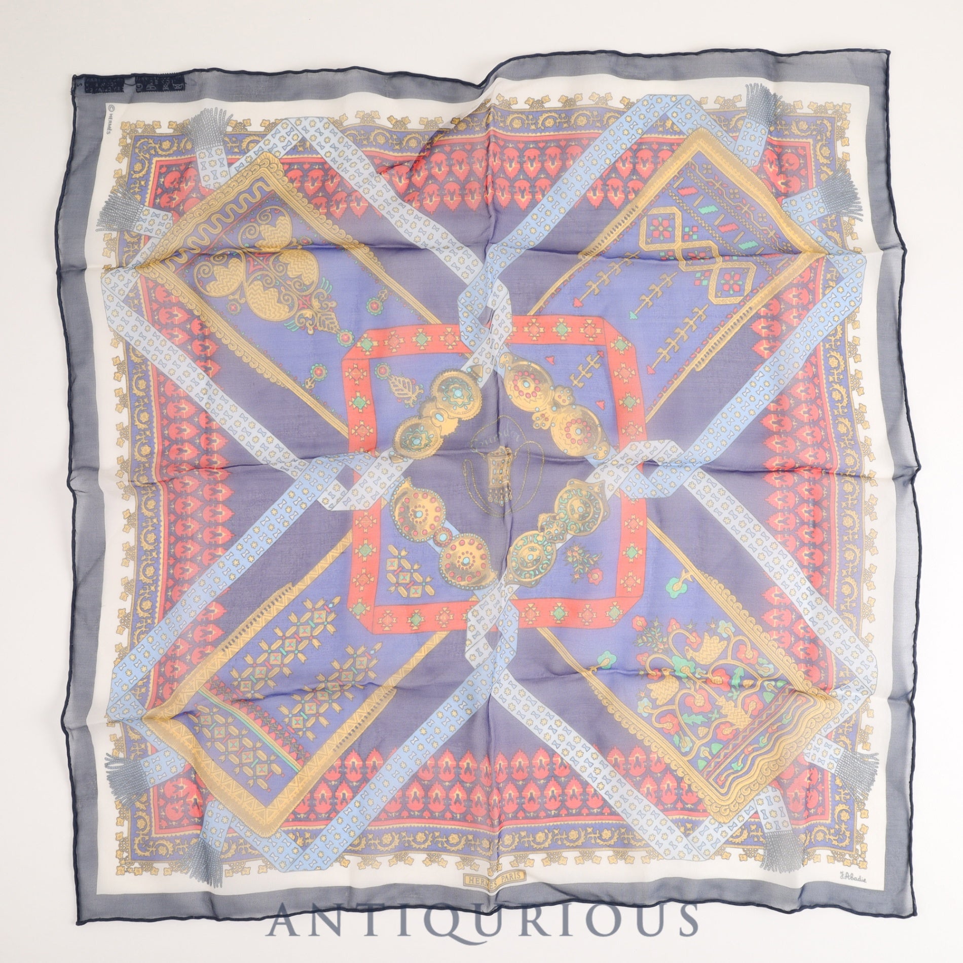 エルメス スカーフ カレ45 J.Abadie SILK100% | 東京銀座の