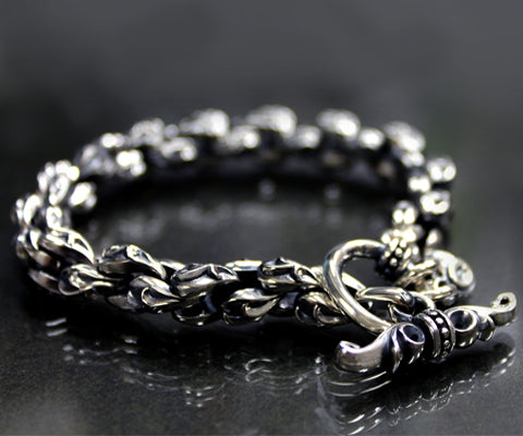 アラベスクブレスレット（FB-003F） – AQUA SILVER