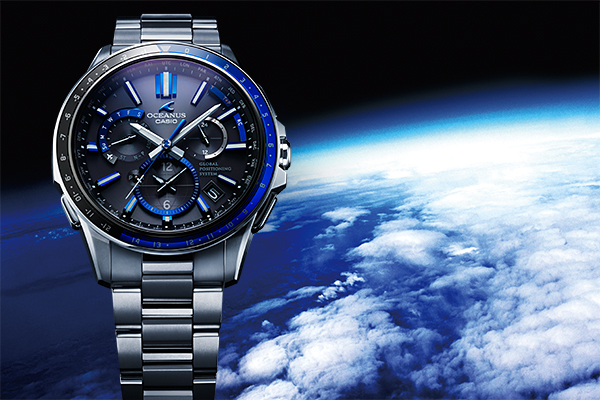 青が美しく輝くGPSハイブリッド電波ソーラーウオッチ“OCEANUS”- 2015年