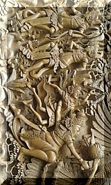 バリ島木彫り工芸品/人形の販売コーナー・WOOD CURVING