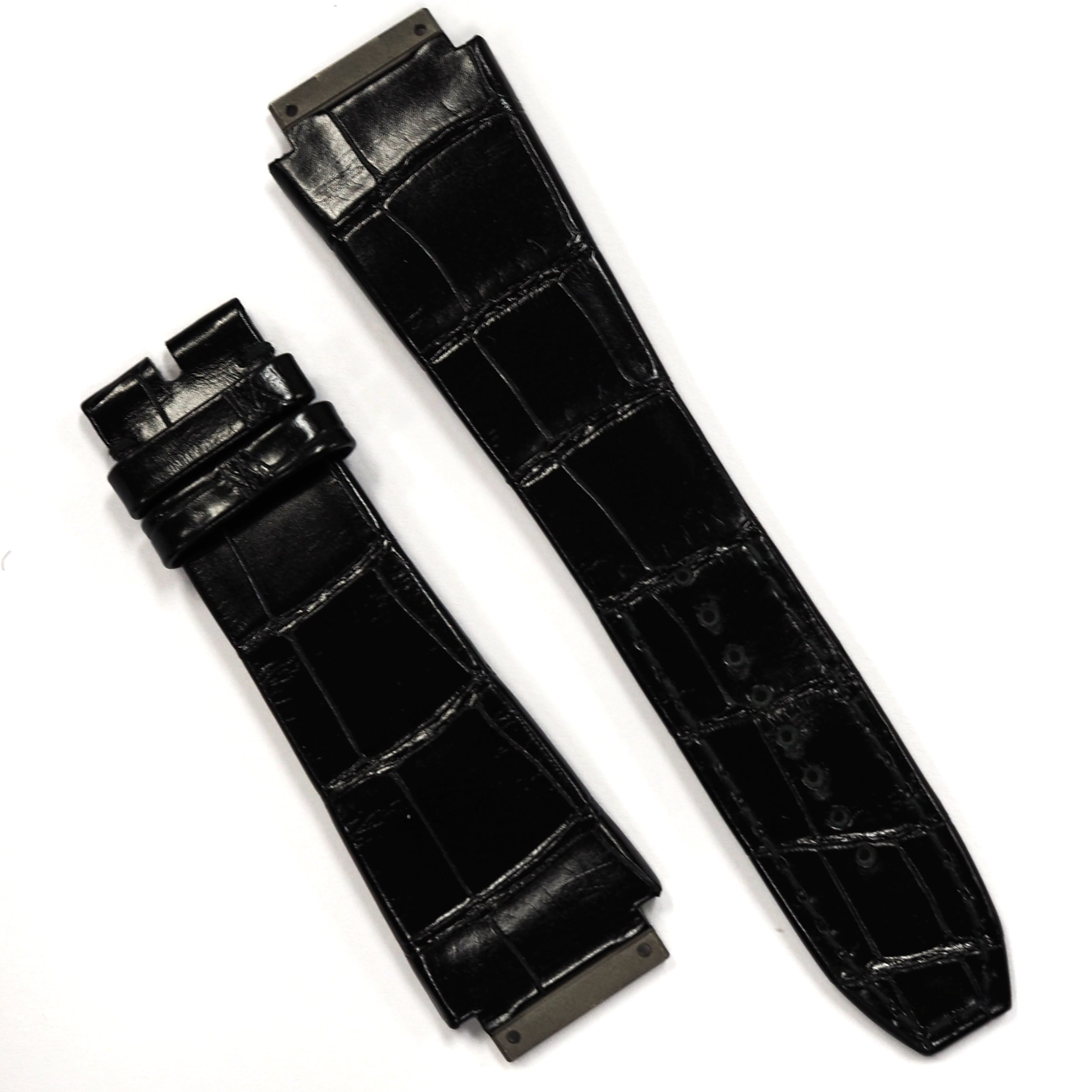 RM10 ALLIGATOR STRAP GLOSSY BLACK M SIZE | ART LUXURY – ART Luxury