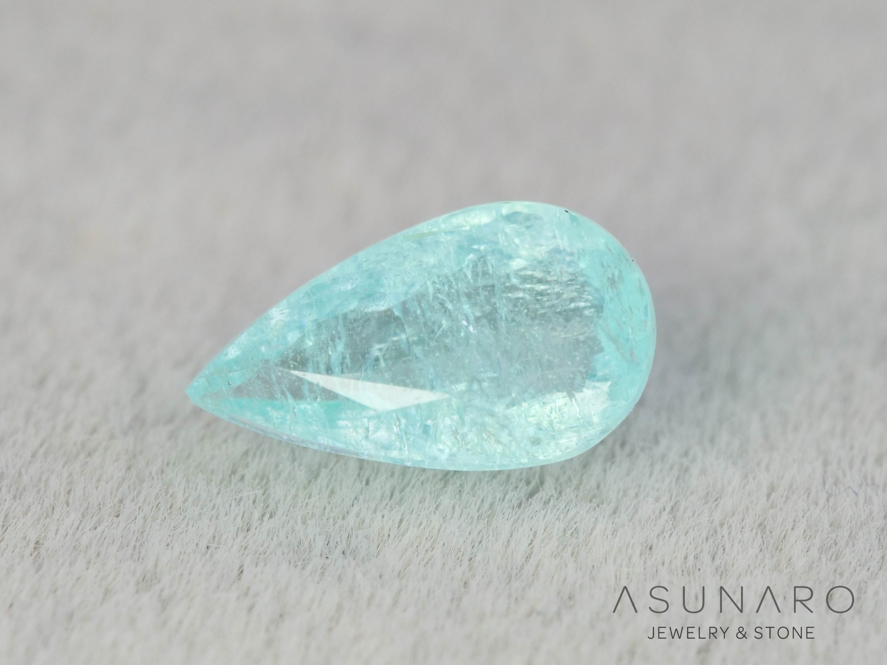 パライバトルマリン ペアシェイプ モザンビーク産 0.36ct 【251203