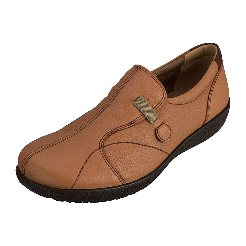 アキレス・ソルボ C 336 キャメル｜牛革3Eスリッポン