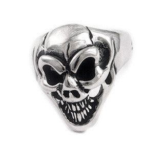Small Good Luck Skull Ring - Bill Wall Leather Inc.