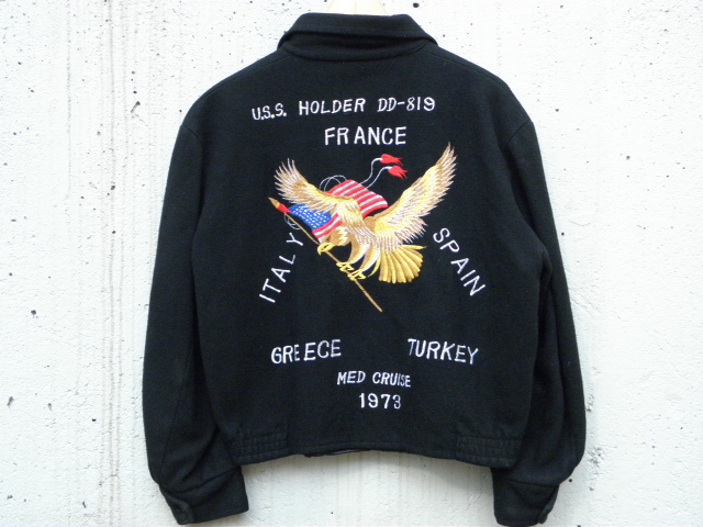 1970年代 U.S. NAVY ツアージャケット（黒タグ・バタフライジッパー