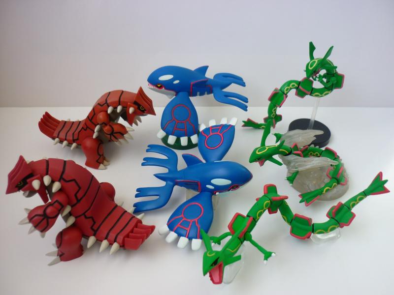 立体ポケモン図鑑 グラードン カイオーガ レックウザ セット ぽけもん