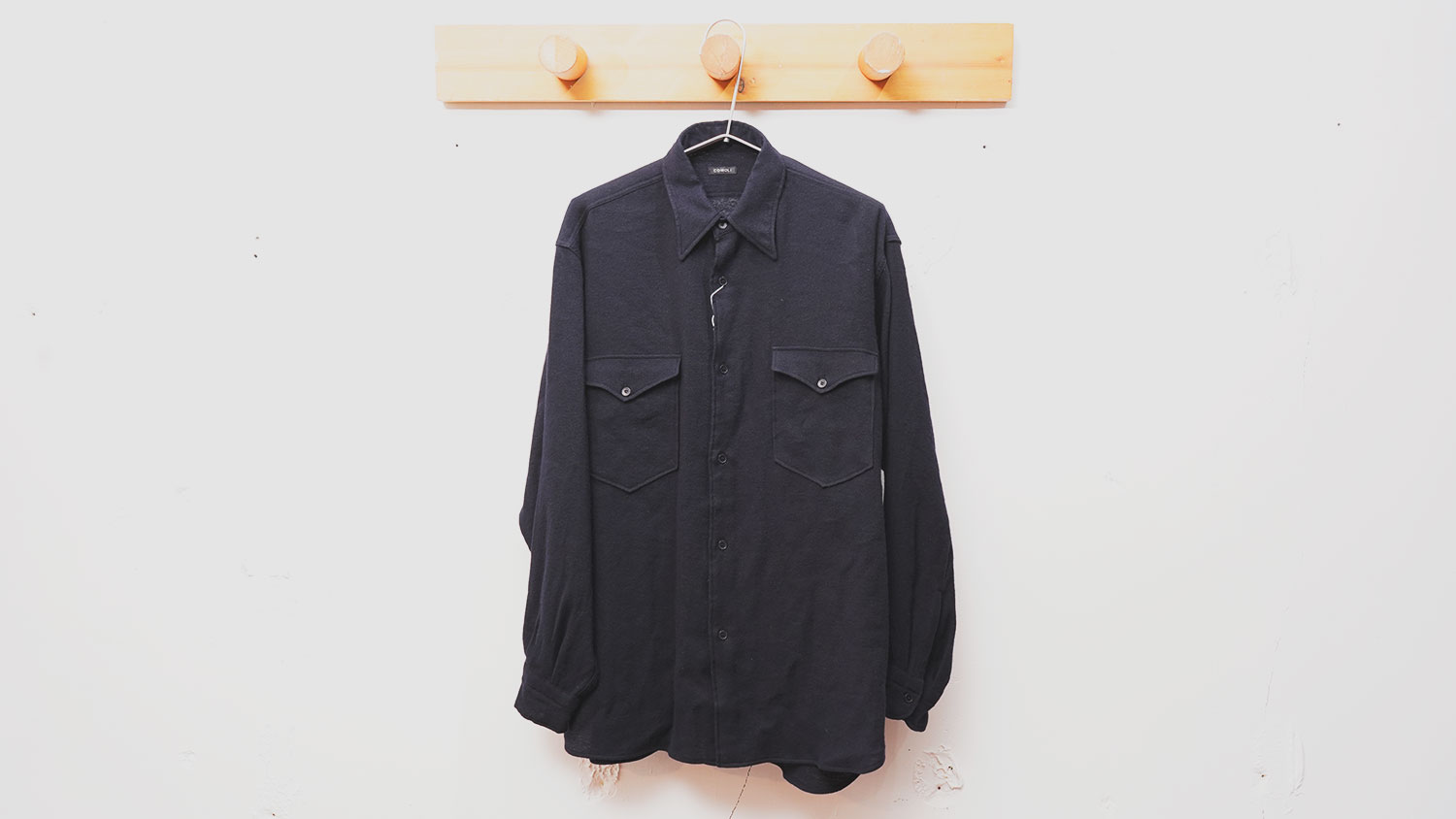 COMOLI – カシミヤ和紙 ワークシャツ – | WHITE ALBUM.