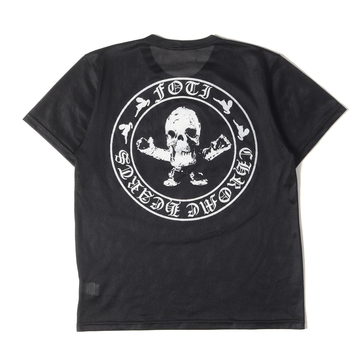 CHROME HEARTS (クロムハーツ) FOTI スカル メッシュ Tシャツ(Foti