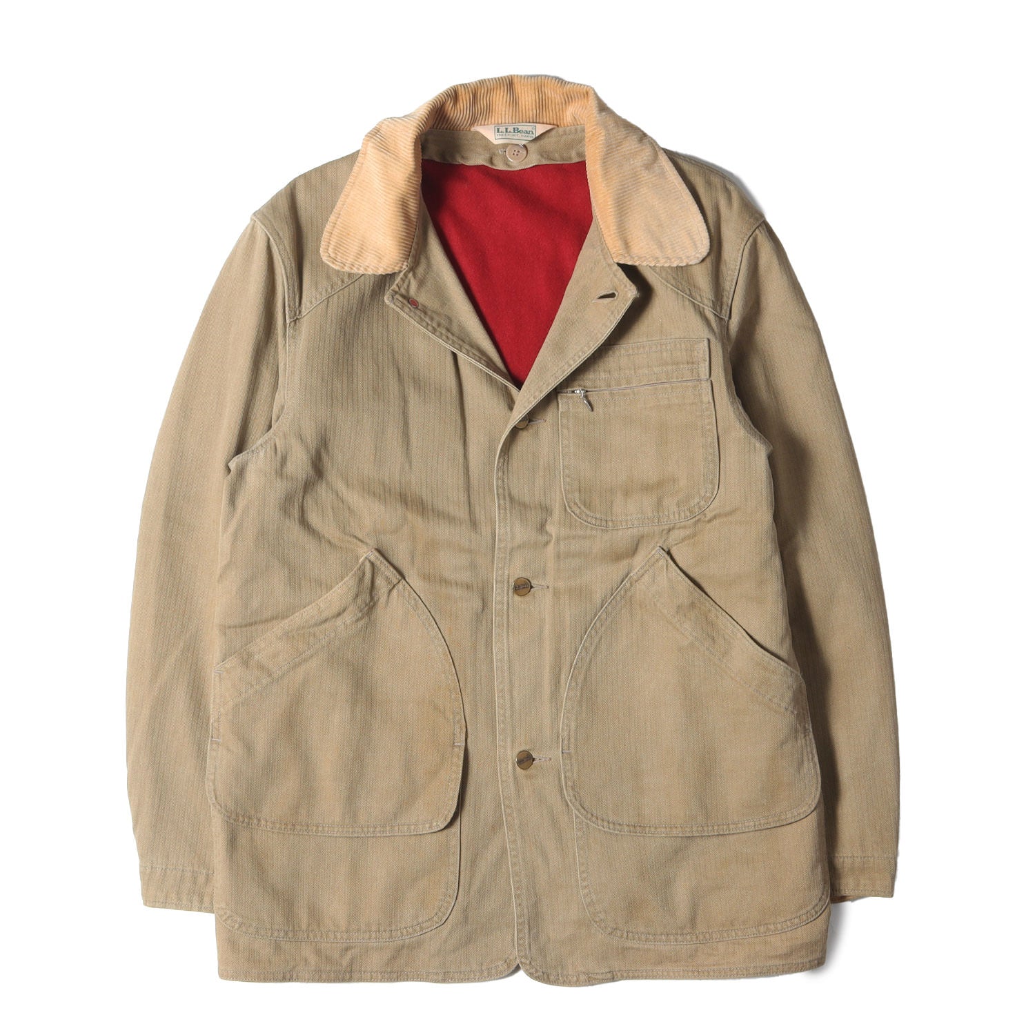 L.L.Bean (エルエルビーン) 80s ウールライナー付き ヘリンボーン