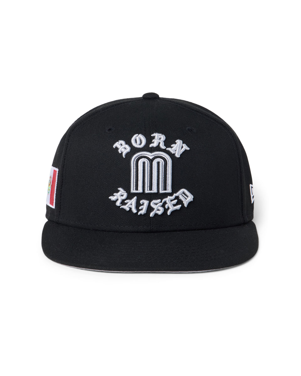 PRE-ORDER** BORN X RAISED + WBC MEXICO ROCKER FITTED: BLACK – Born