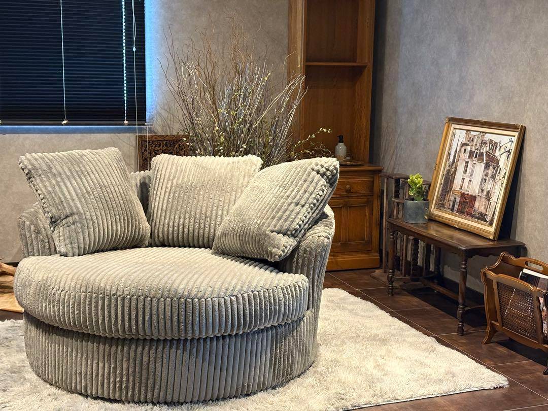 Ashley アシュリー 2人掛けソファ コーデュロイ調ソファ アメリカ