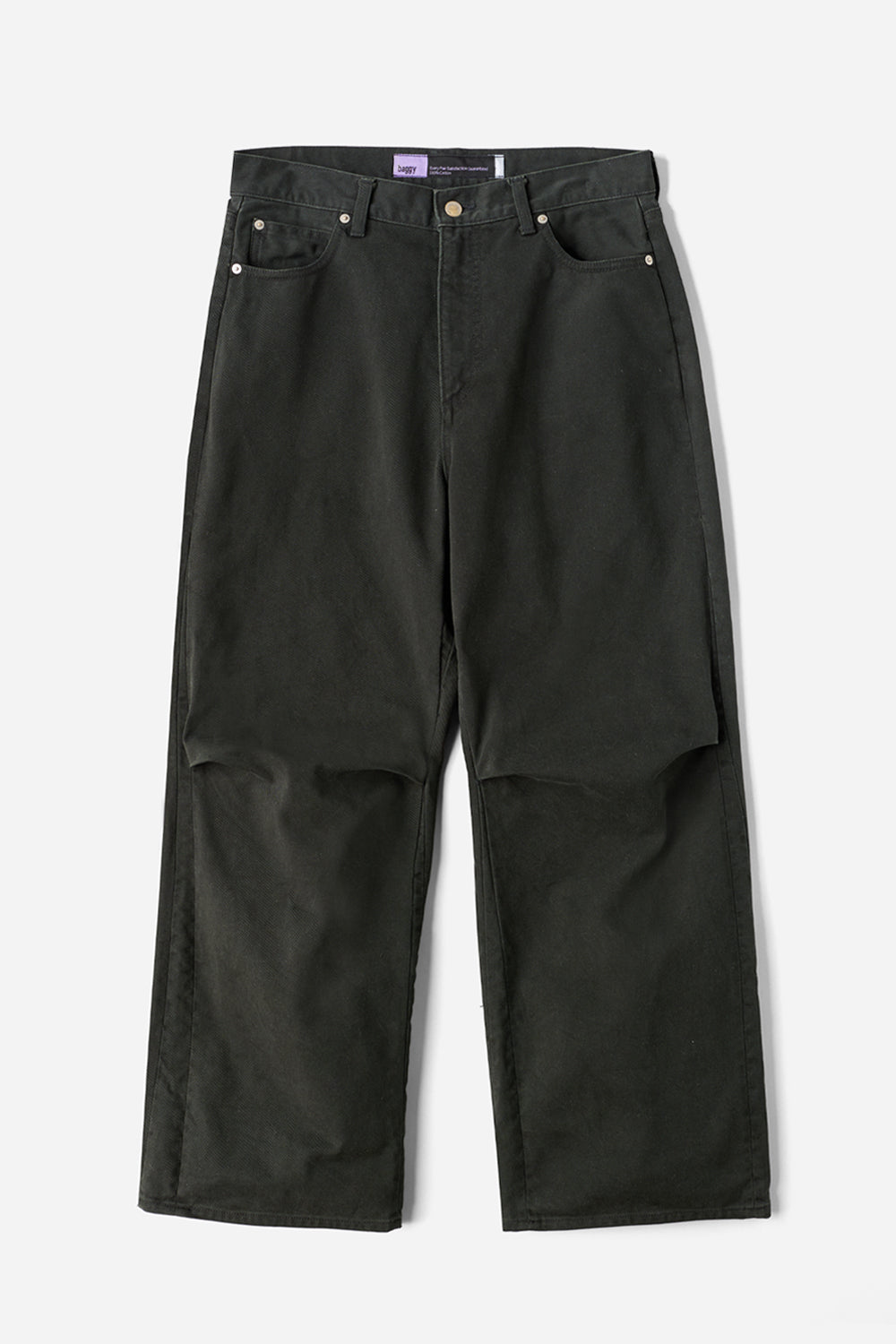 FIFTH GENERAL STORE / Knee Pleated Baggy Pants - Black – BALANCE