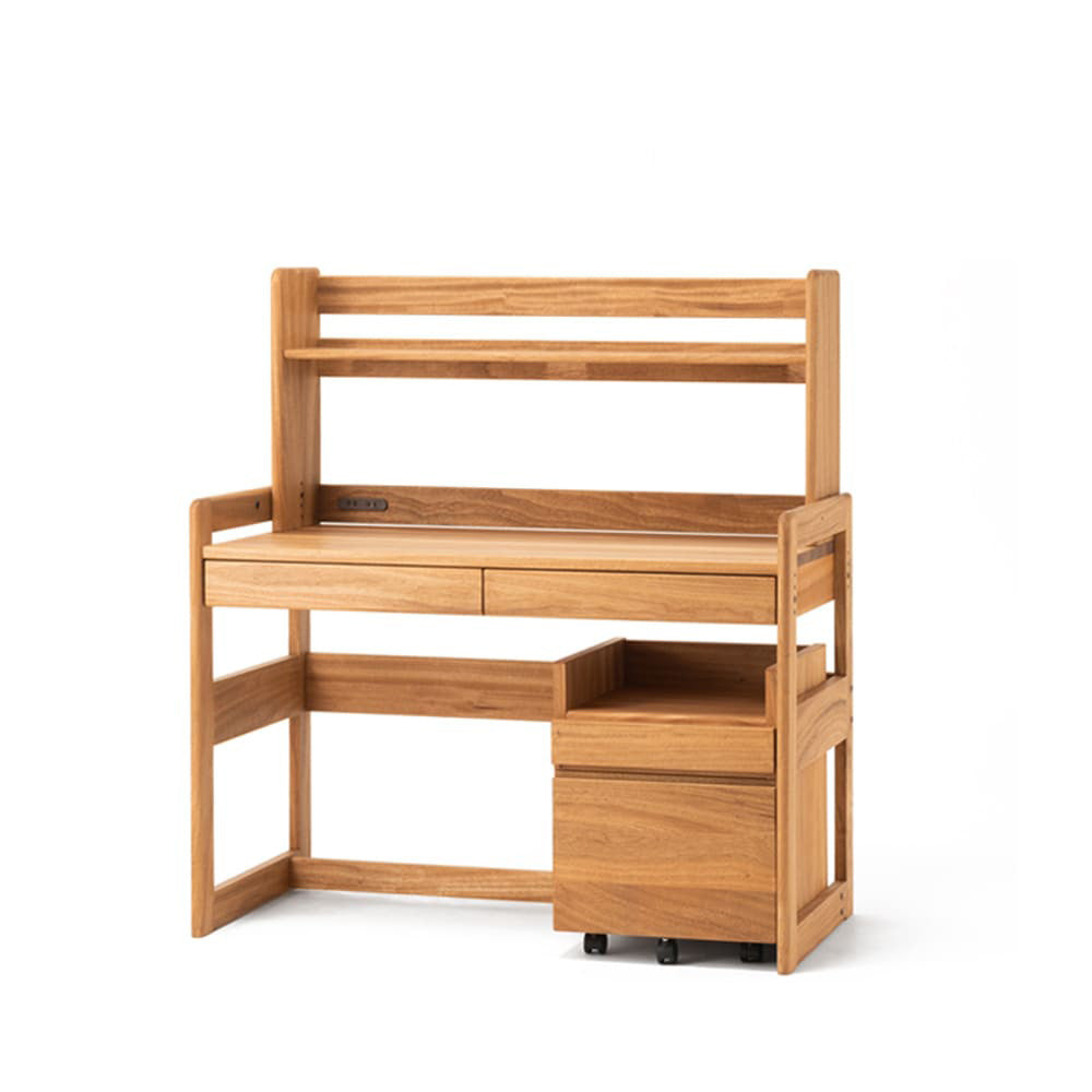 高さ調整できる「木の学習机セット」 バランスラボ – バランスチェアの